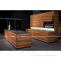 Kitchen Furniture Modern Simple Design with Kitchen Counter Top Solid Wood Kitchen Cabinet